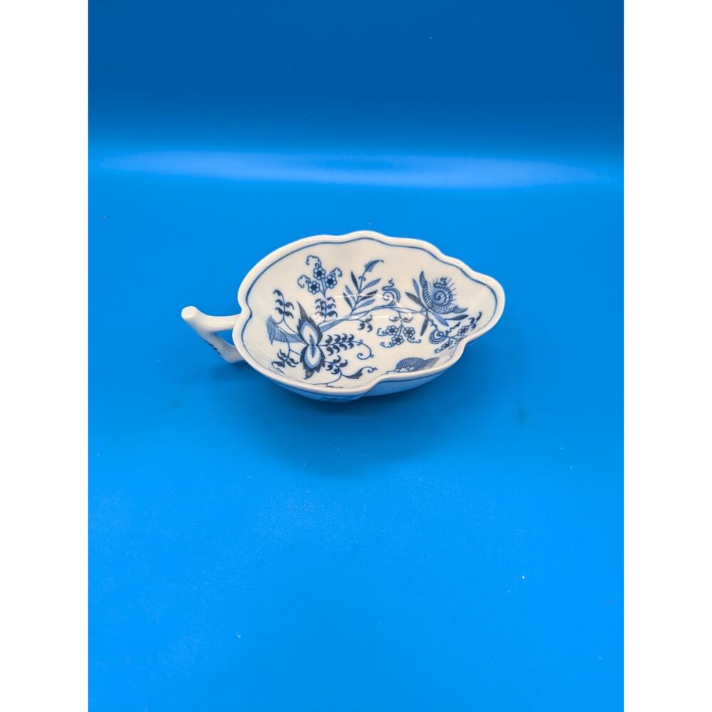 Blue Danube Blue Onion Candy Leaf Dish, 5 3/4"